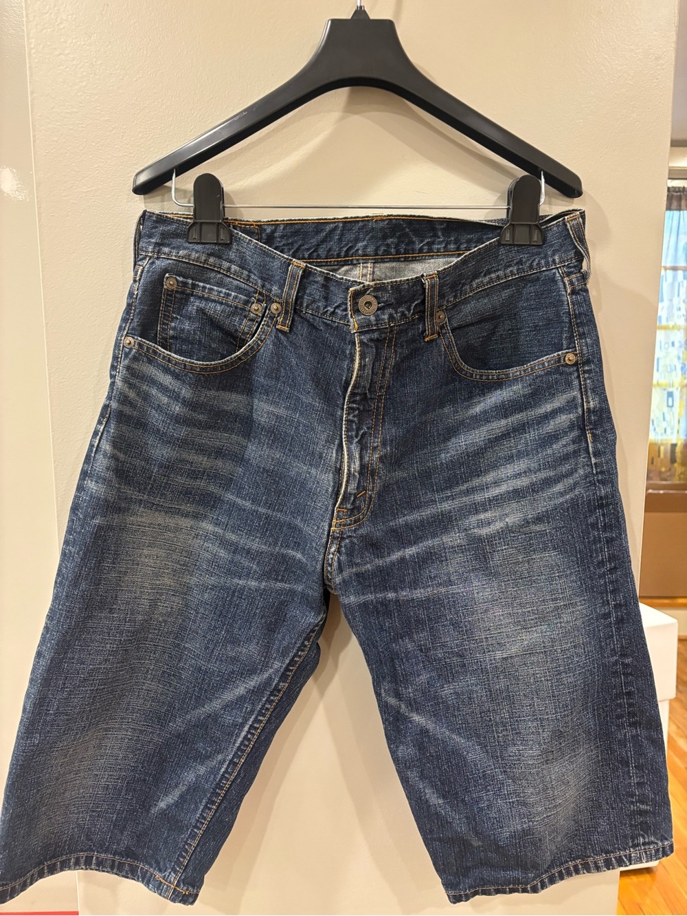 Japanese Levi's Blue Washed Denim Shorts